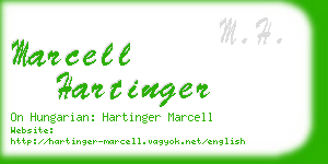 marcell hartinger business card